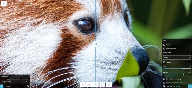 画像データ変換アプリ「Squoosh」