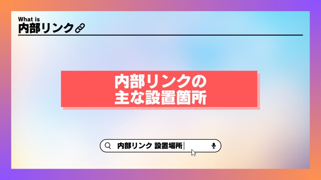 内部リンクの設置場所