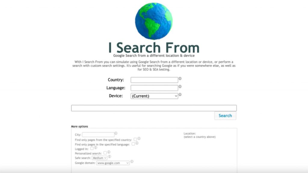 I Search From