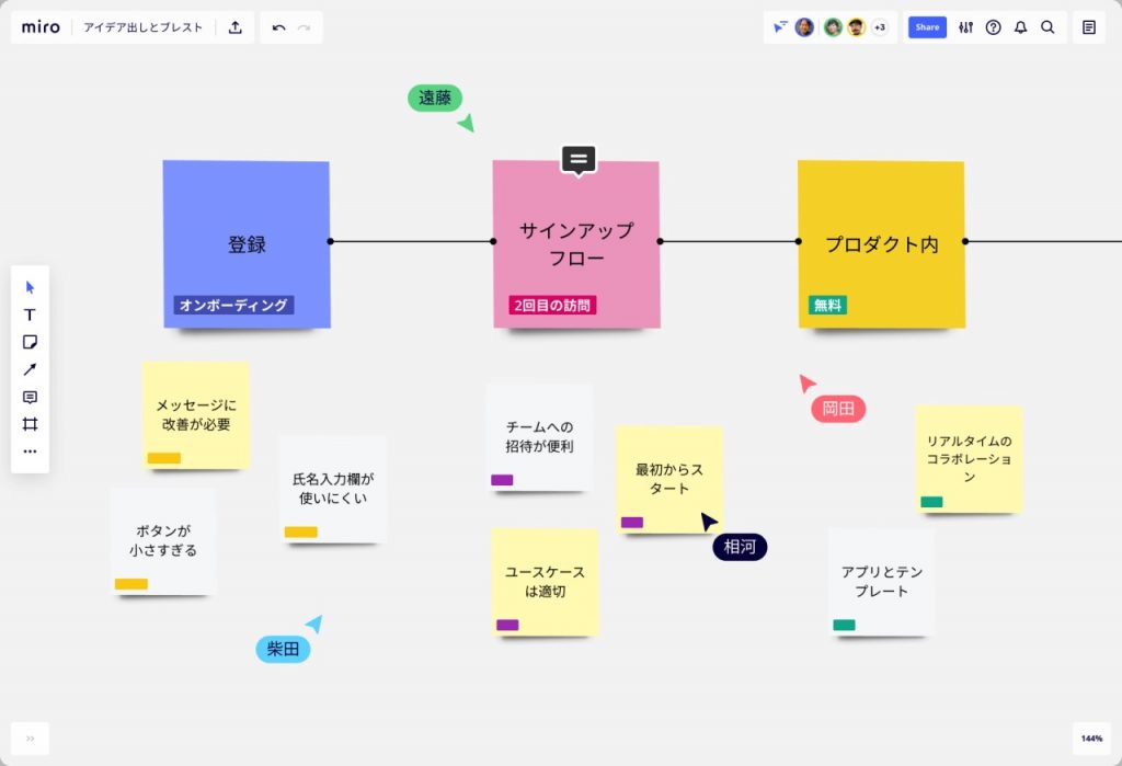 Mirode共同編集する様子