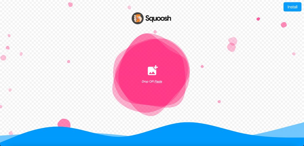Squooshのアプリトップ