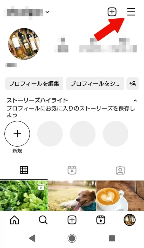 Instagram(インスタグラム)に保存した画像・動画の見方①