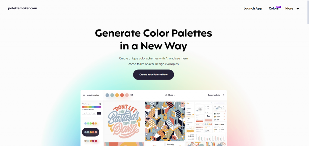 Palettemakerのサイトトップ