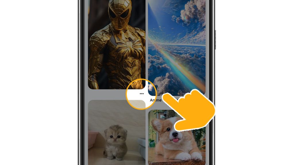 Pinterest(ピンタレスト)でホームフィード上のピンを非表示にする方法スクショ①