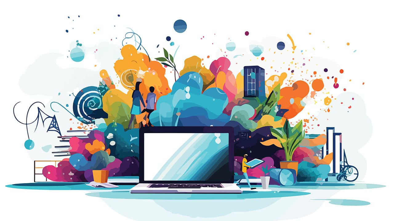 WEBデザインの勉強のイメージ