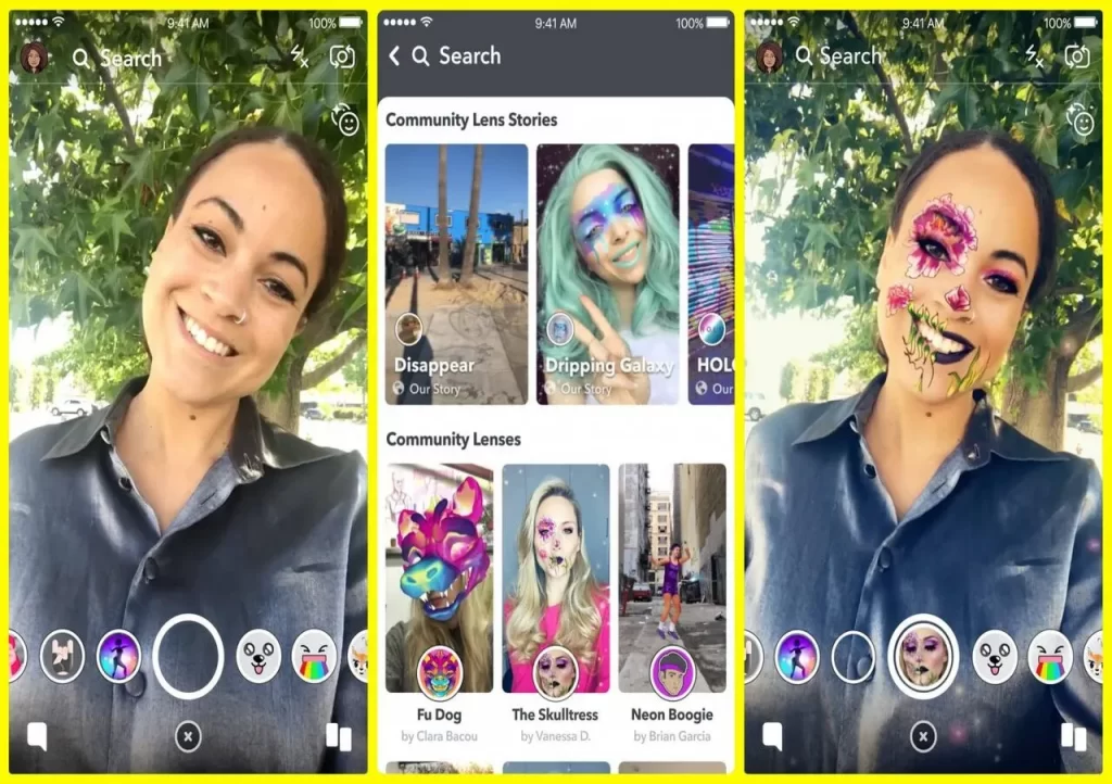 Snapchatの基本機能1