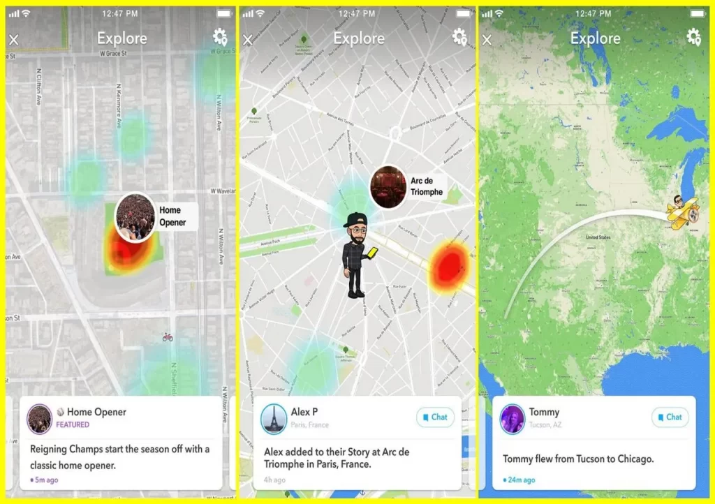 Snapchatの基本機能3