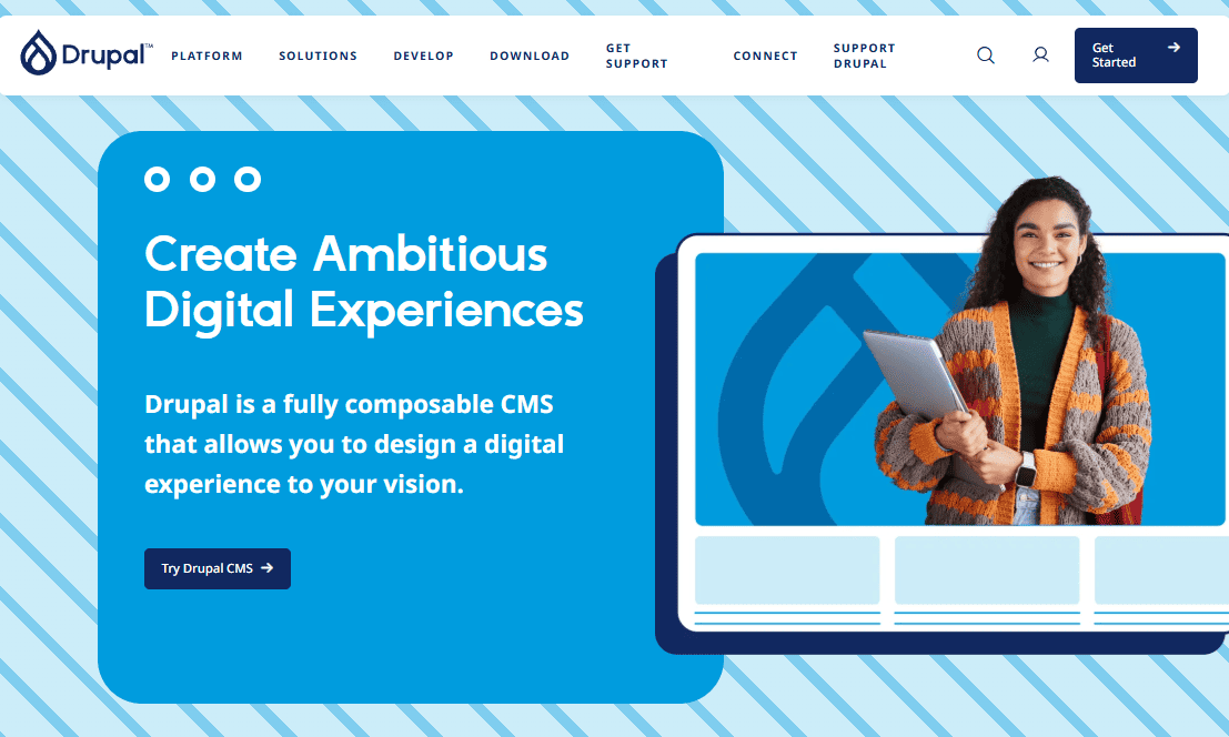 Drupalのサイトトップ