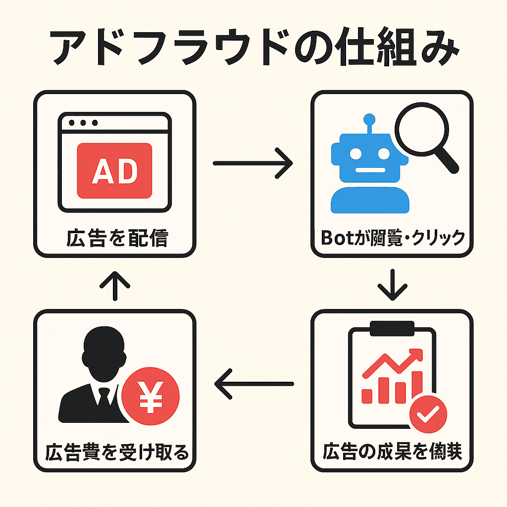 アドフラウドの仕組み図解