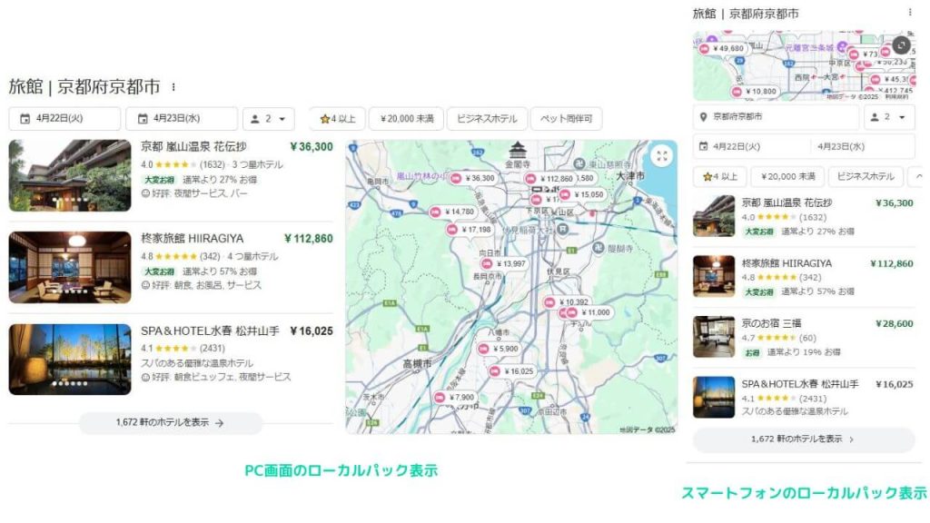 ローカルホテルパックの画像