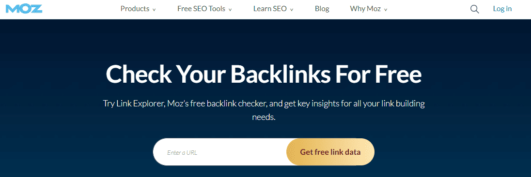 Moz Link Explorerのサイトトップ